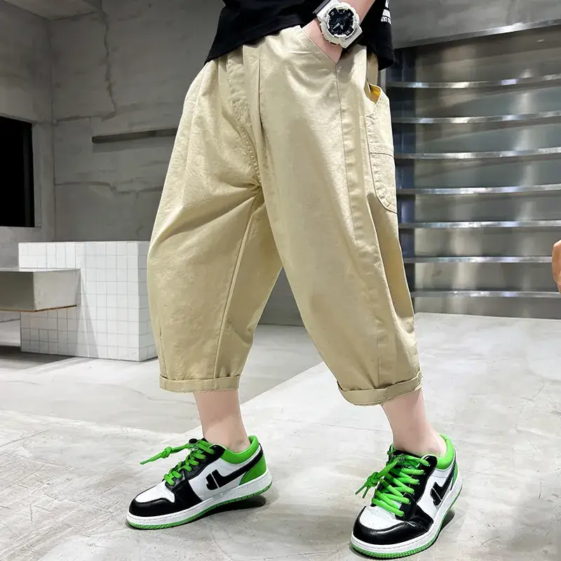 Children's Denim Pants Large Summer Wear - Image 29