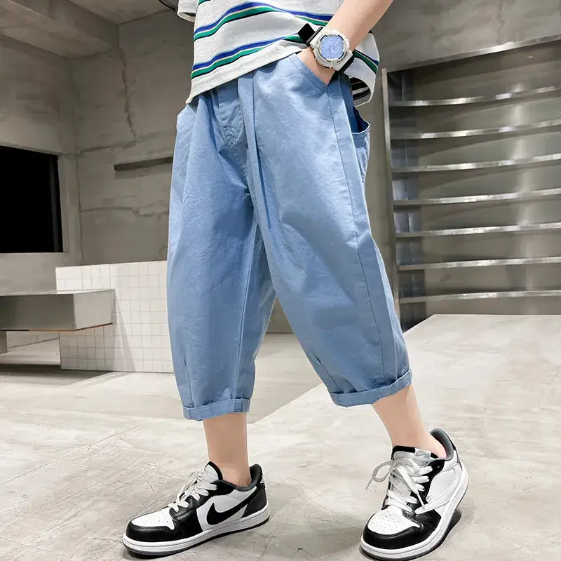 Children's Denim Pants Large Summer Wear - Image 30
