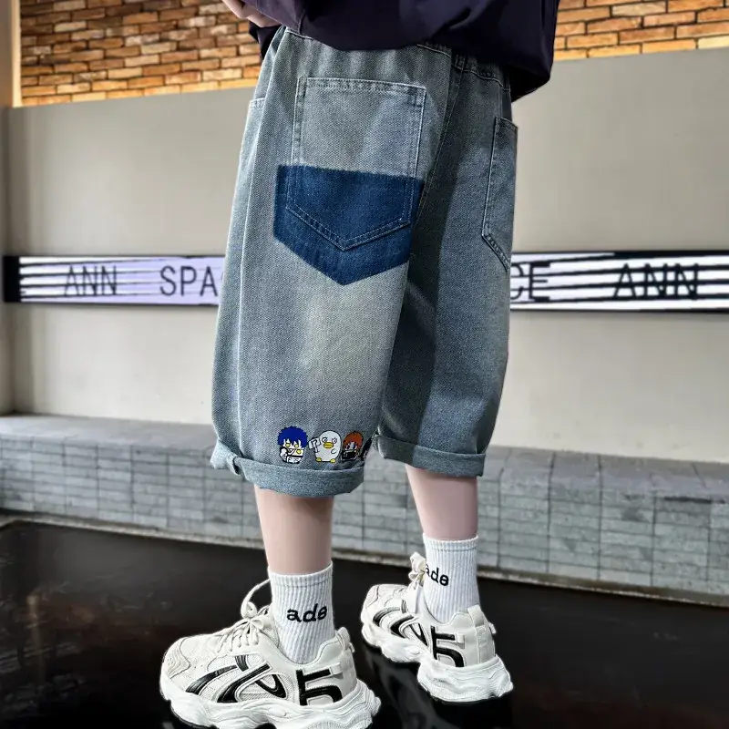 Children's Denim Pants Large Summer Wear - Image 33