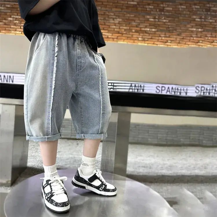 Children's Denim Pants Large Summer Wear - Image 41