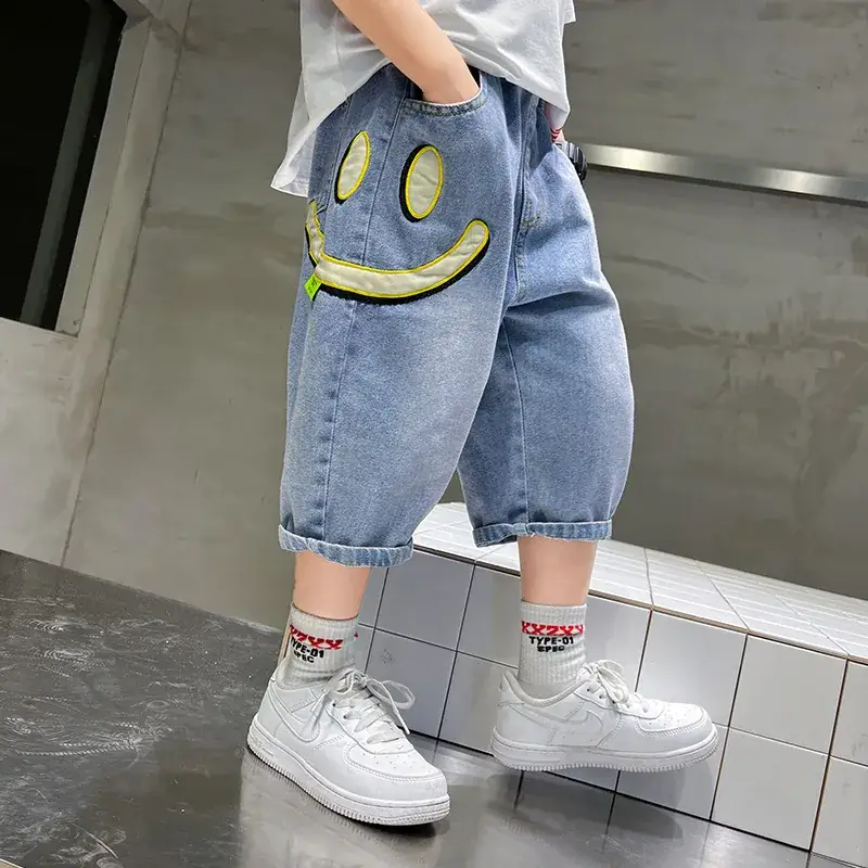 Children's Denim Pants Large Summer Wear - Image 5