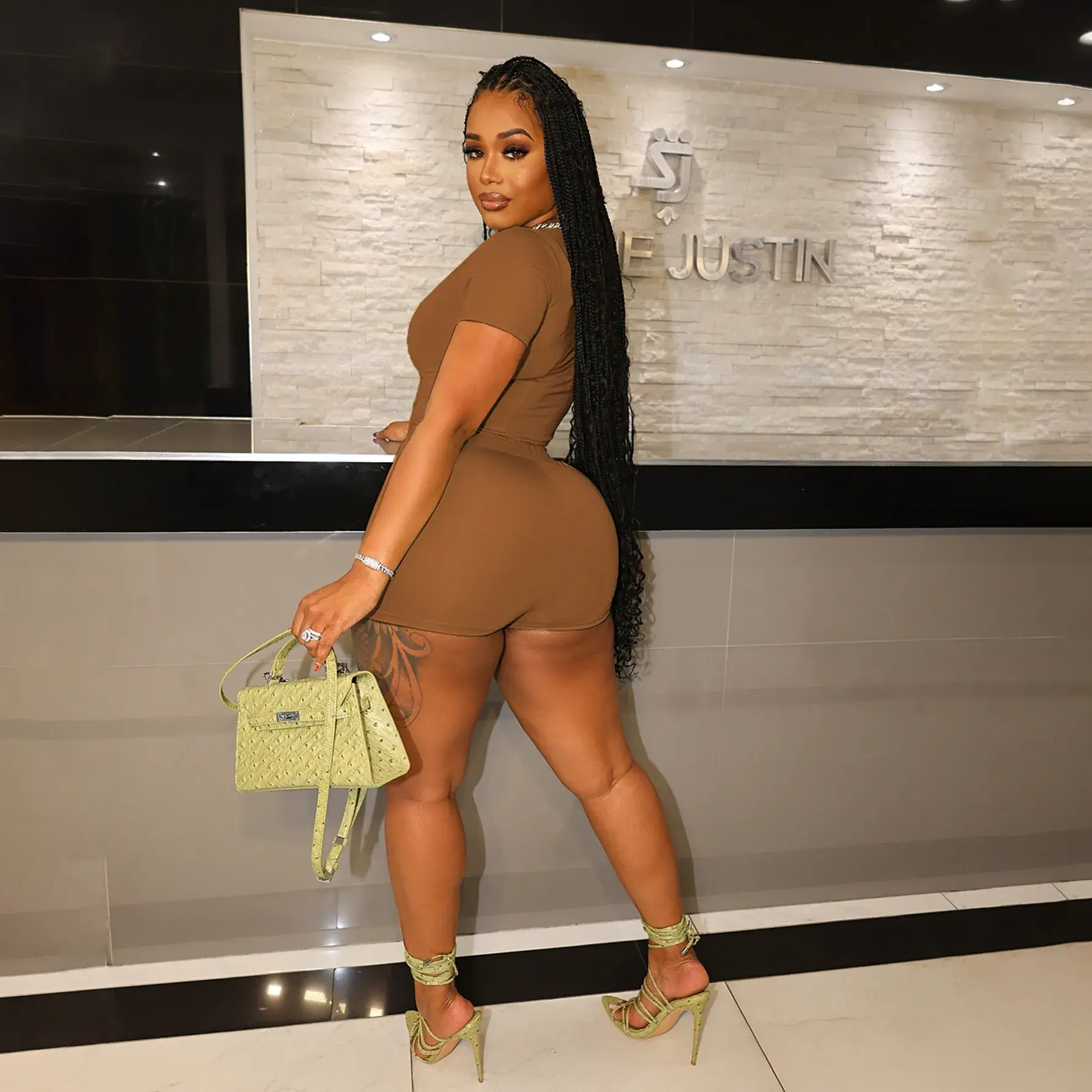 Light Blue Two-Piece Shorts Set for Women — feature 19