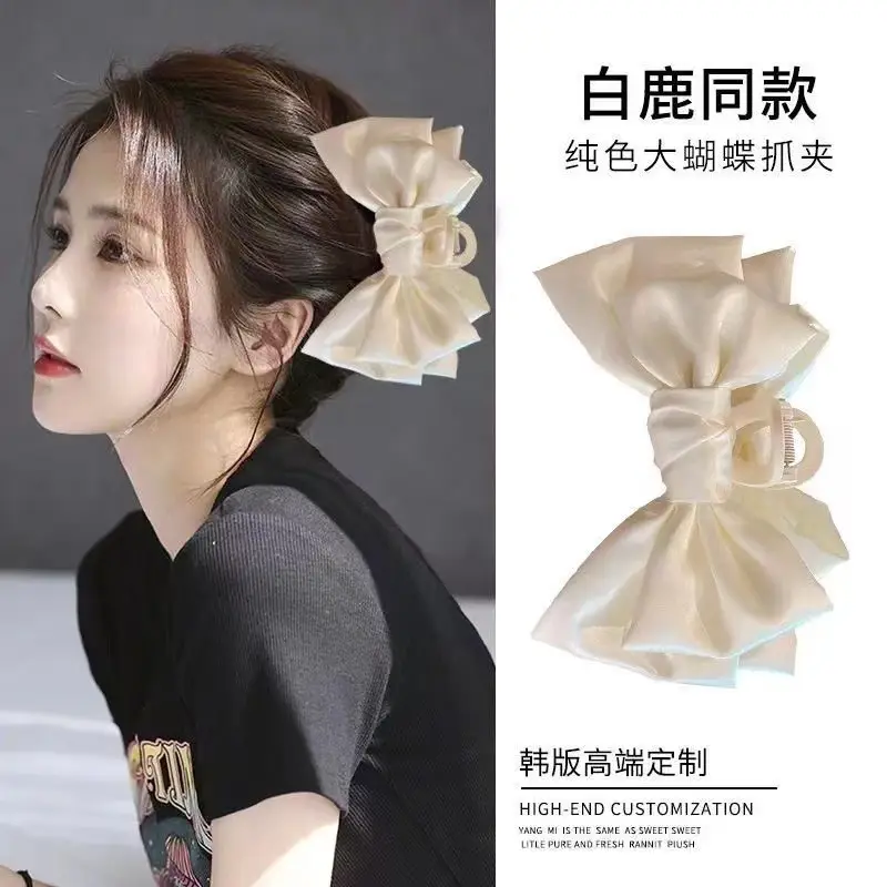 Black Bow Grab Clip Hairpin for Girls — feature 1
