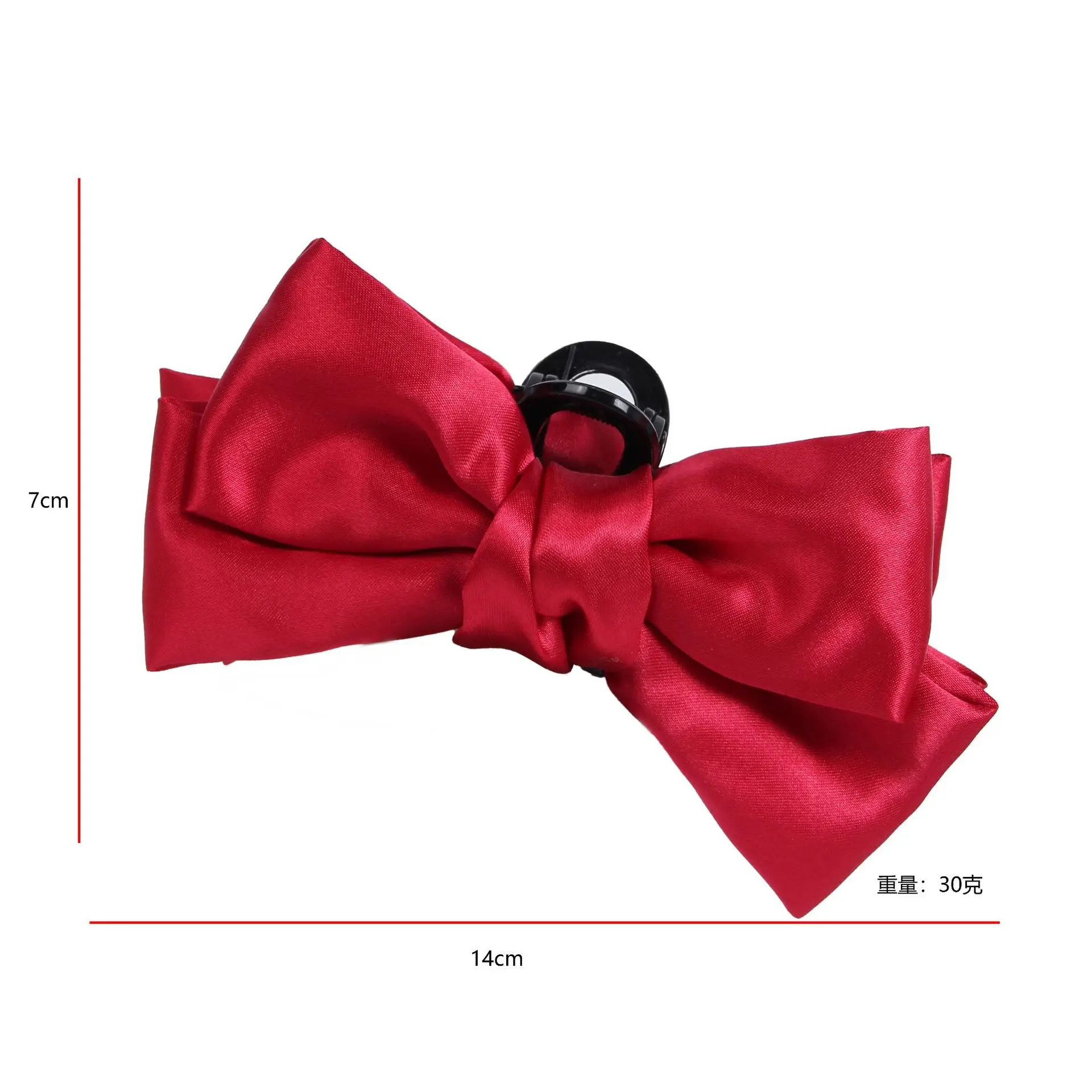 Black Bow Grab Clip Hairpin for Girls — feature 5
