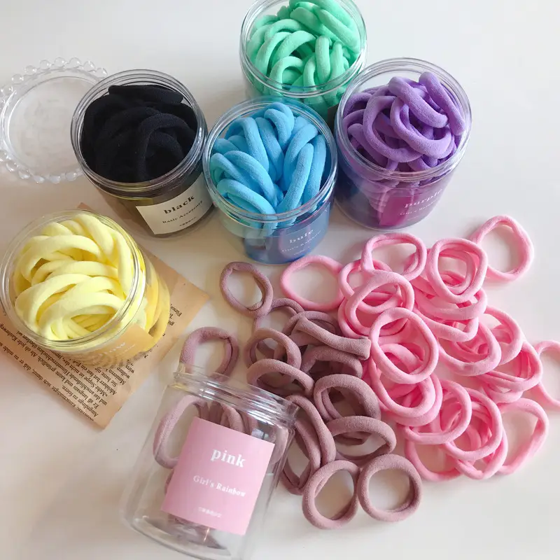 50 Pcs Pink Hair Ropes for Girls — feature 3