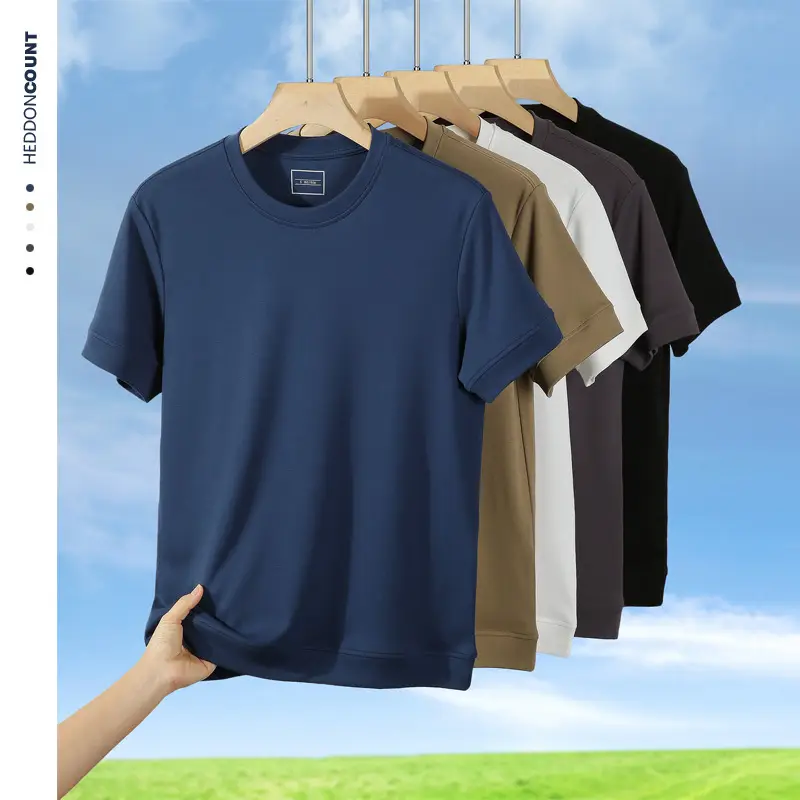 Dengjue Men T-Shirt 210g Cool Summer Loose Fit - Image 6