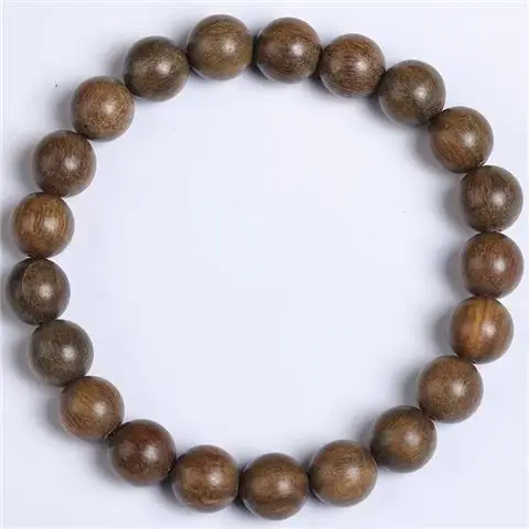Golden Sandalwood Prayer Beads Bracelet Large Leaf Jewelry Beads Hand String Buddhist Prayer Beads Sandalwood Bracelet - Image 10