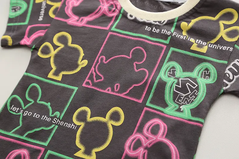 Children Cotton T-Shirt Shorts Set Summer Boys Girls — feature 6