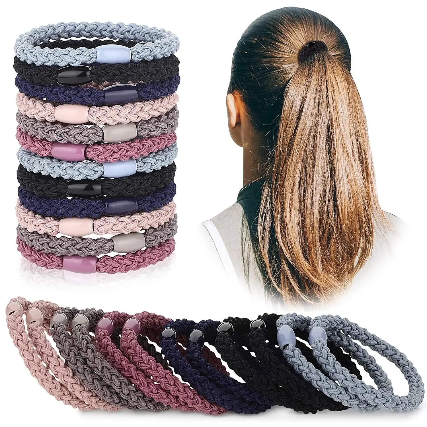 Cross-Border Hair Rope Set with High Elastic Braid - Image 2