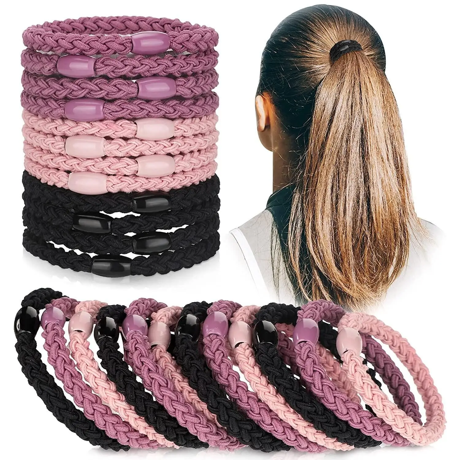 Cross-Border Hair Rope Set with High Elastic Braid - Image 5