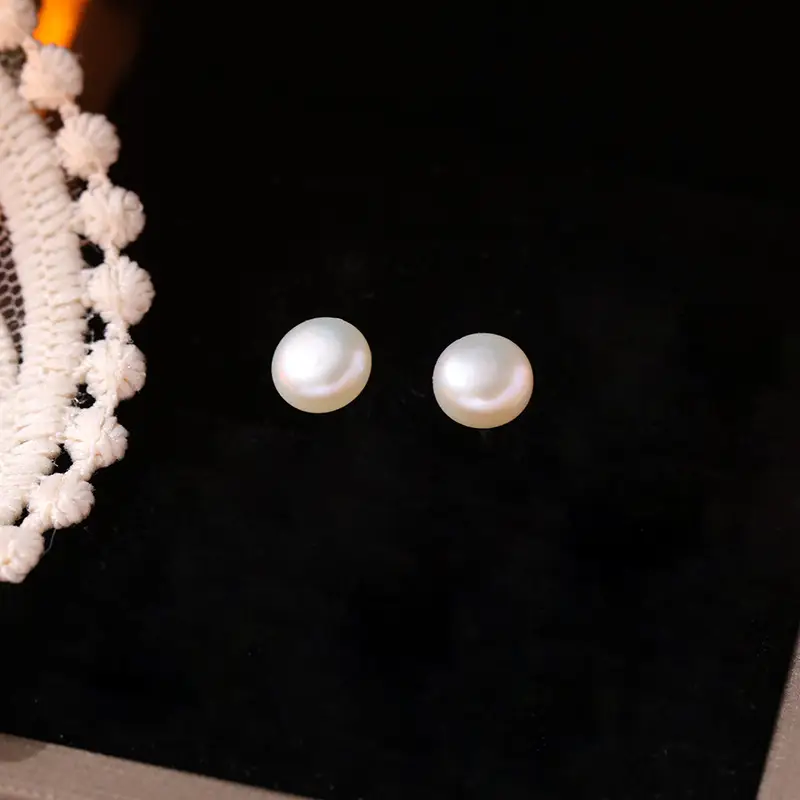 Feminine Korean Pearl Earrings S925 Sterling Silver — feature 5