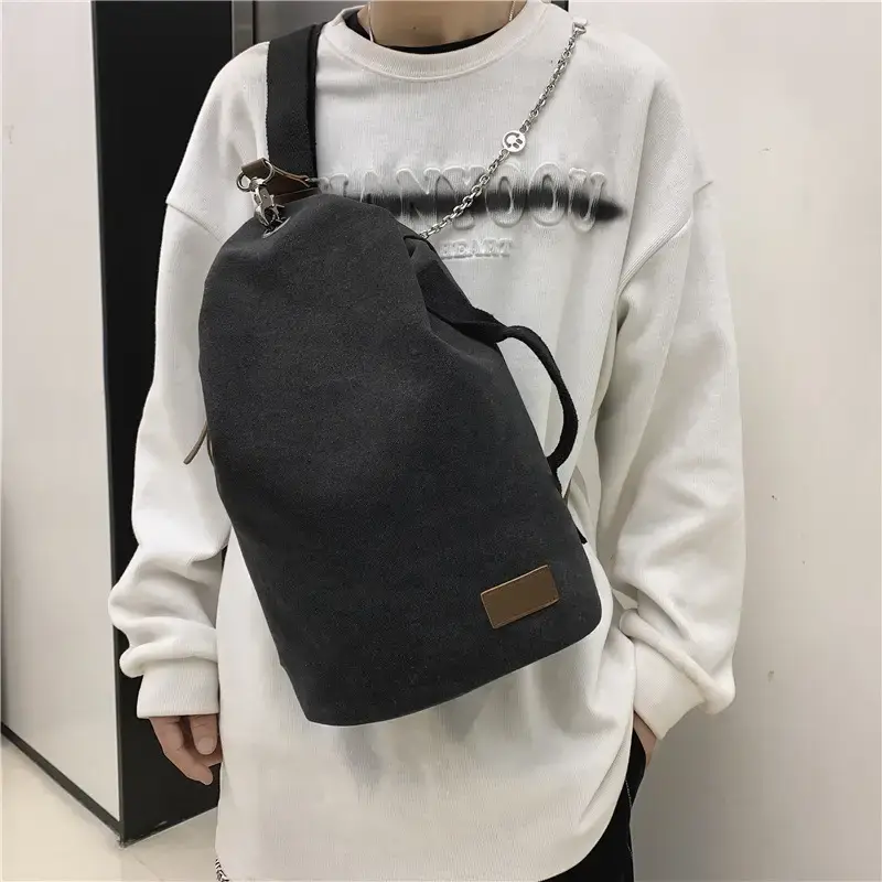 Canvas Men's Large Capacity Vintage Crossbody Bag