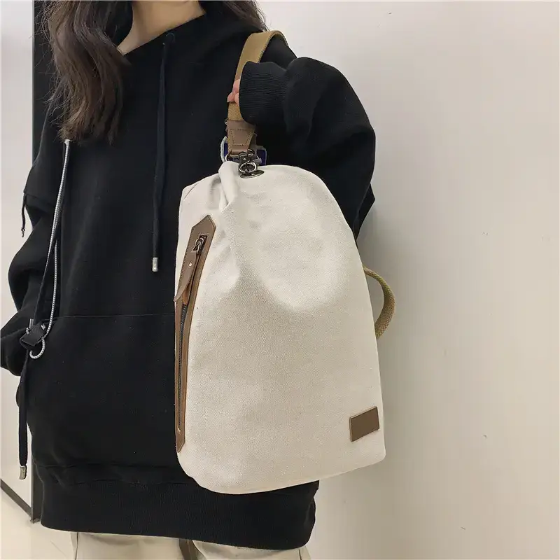 Canvas Men's Large Capacity Vintage Crossbody Bag