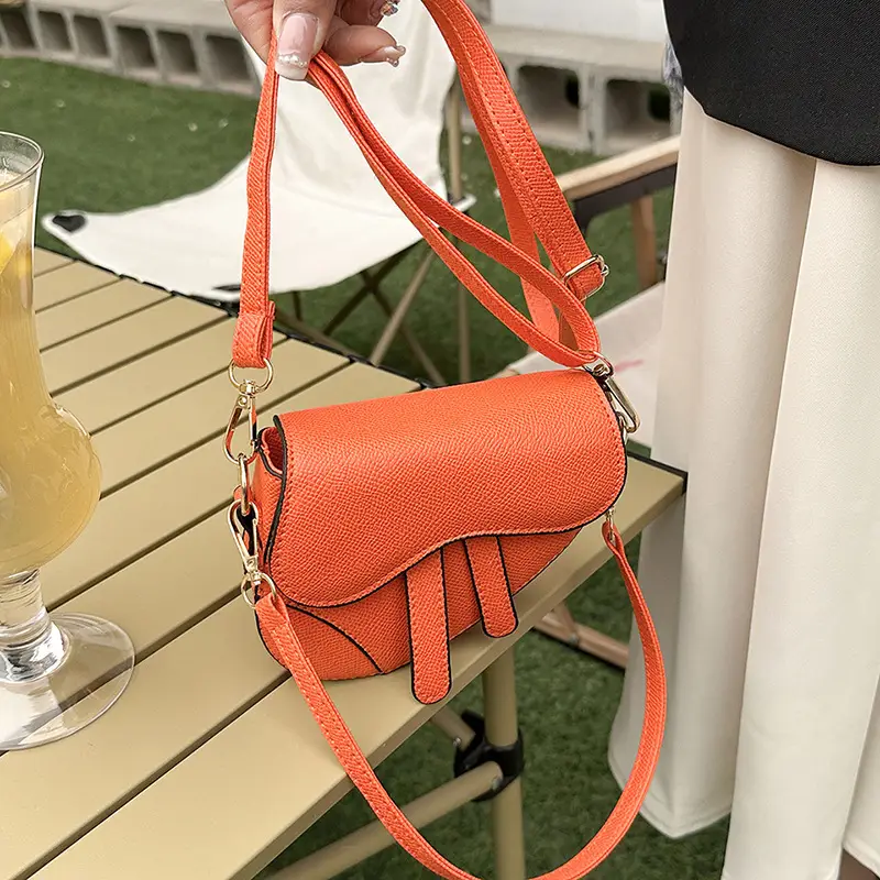 2023 Crossbody Bags Women Pure Color Pu Saddle - Image 10