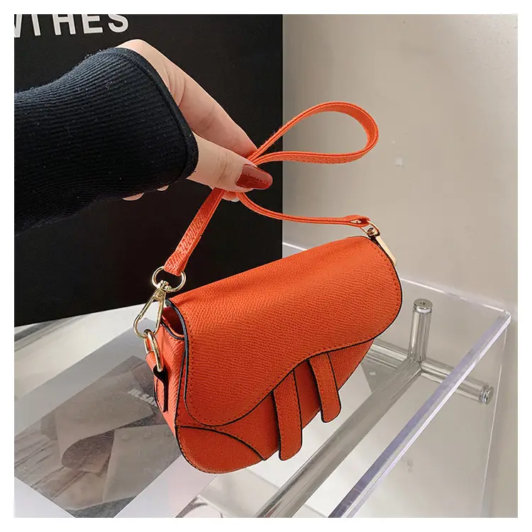 2023 Crossbody Bags Women Pure Color Pu Saddle — feature 30