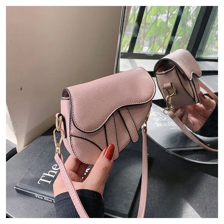 2023 Crossbody Bags Women Pure Color Pu Saddle — feature 31