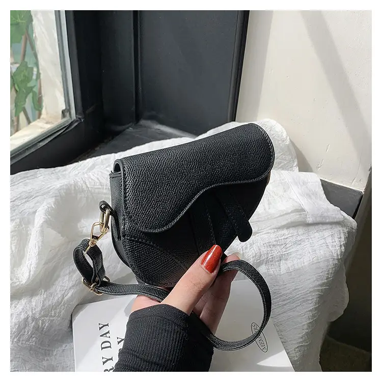 2023 Crossbody Bags Women Pure Color Pu Saddle — feature 35