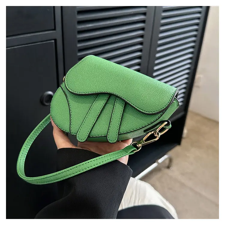 2023 Crossbody Bags Women Pure Color Pu Saddle — feature 40