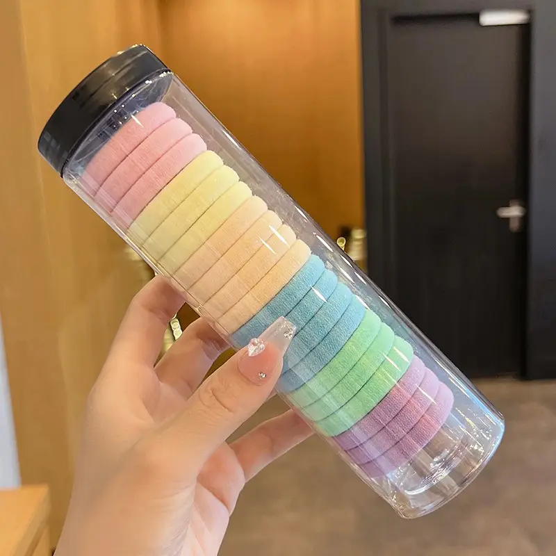 Handmade Brown Elastic Hair Tie for Women - Image 14