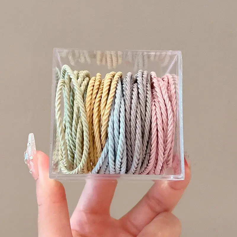 Handmade Brown Elastic Hair Tie for Women - Image 17