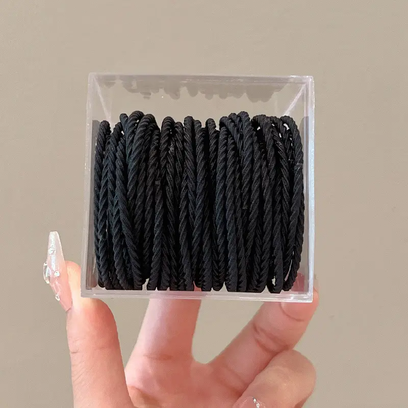 Handmade Brown Elastic Hair Tie for Women - Image 18