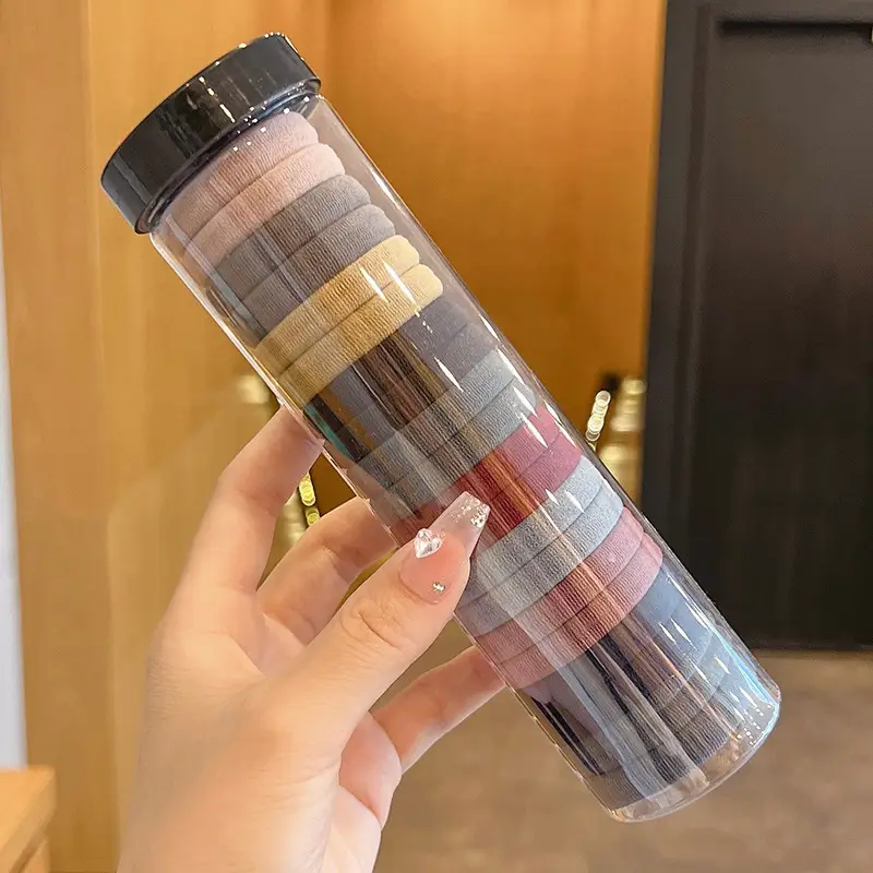 Handmade Brown Elastic Hair Tie for Women - Image 9