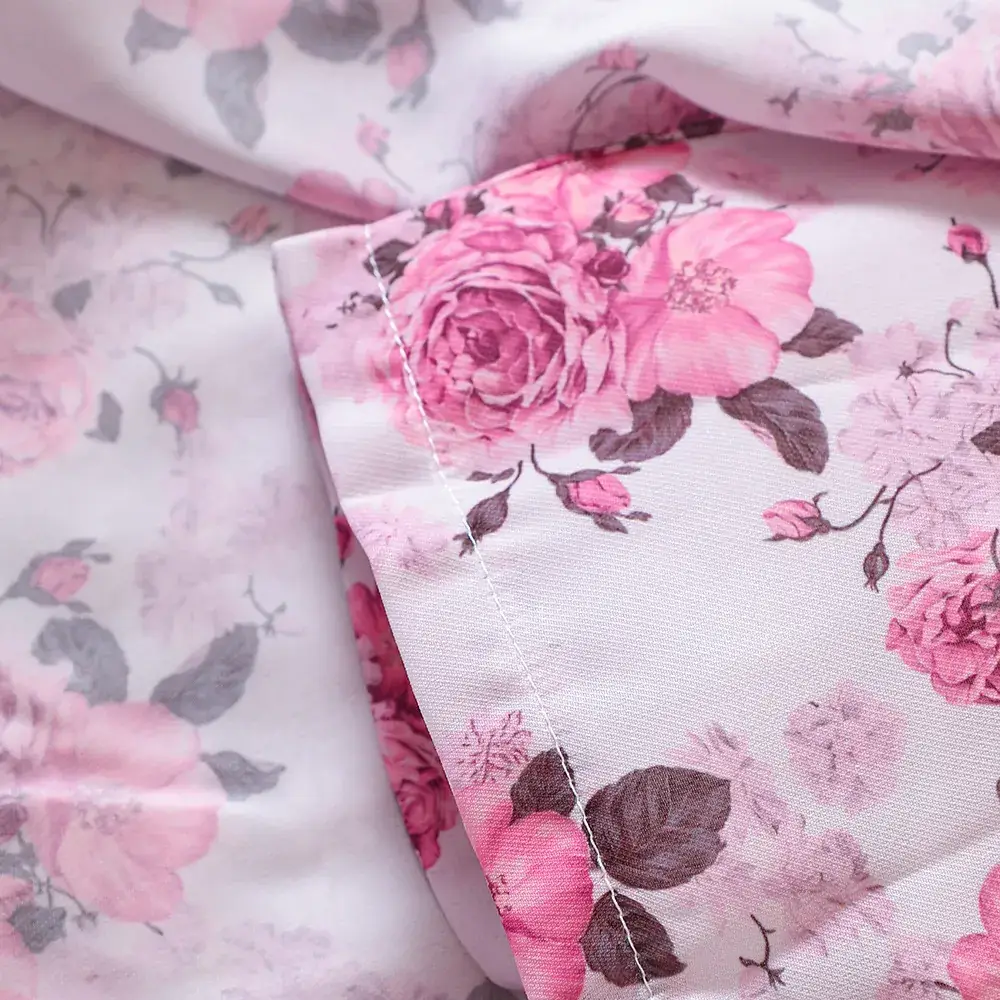 Pink Floral Sleeveless Skirt for Young Girls