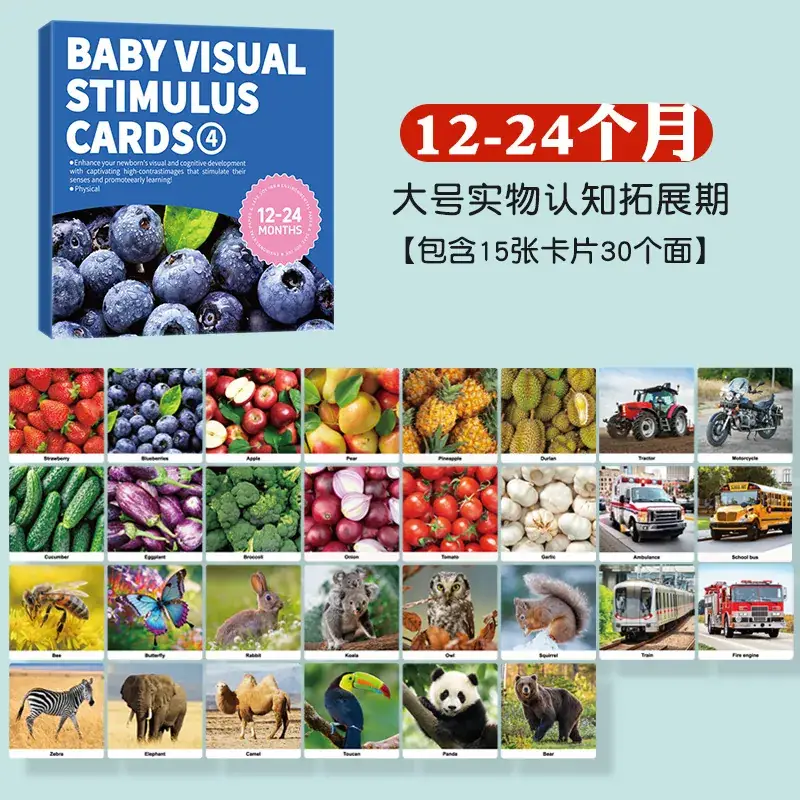 Black & White Baby Vision Card Training 0-3 Months