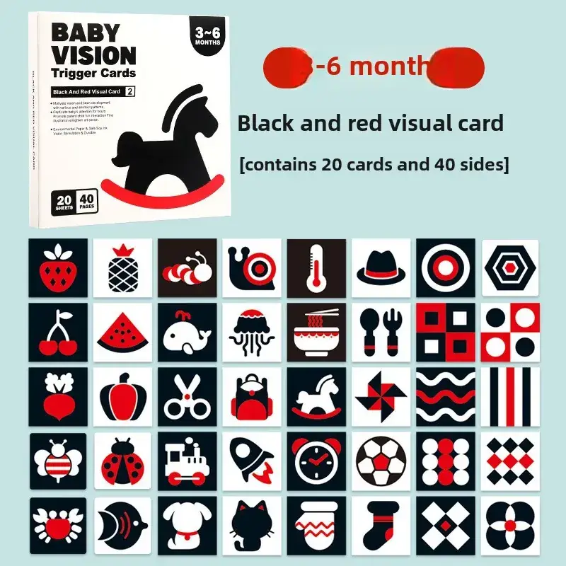 Black & White Baby Vision Card Training 0-3 Months