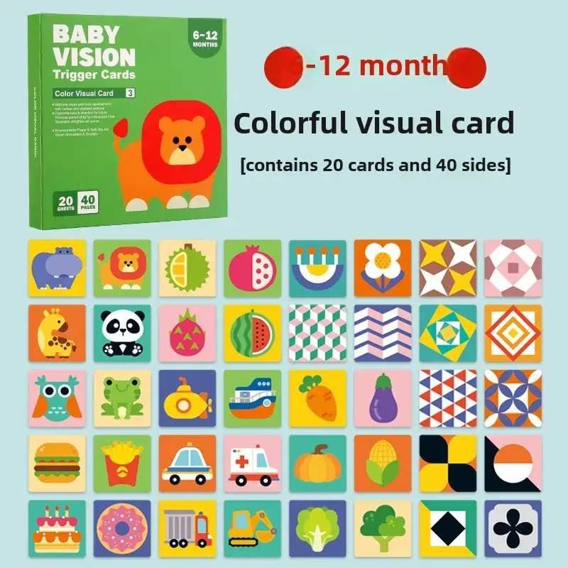 Black & White Baby Vision Card Training 0-3 Months