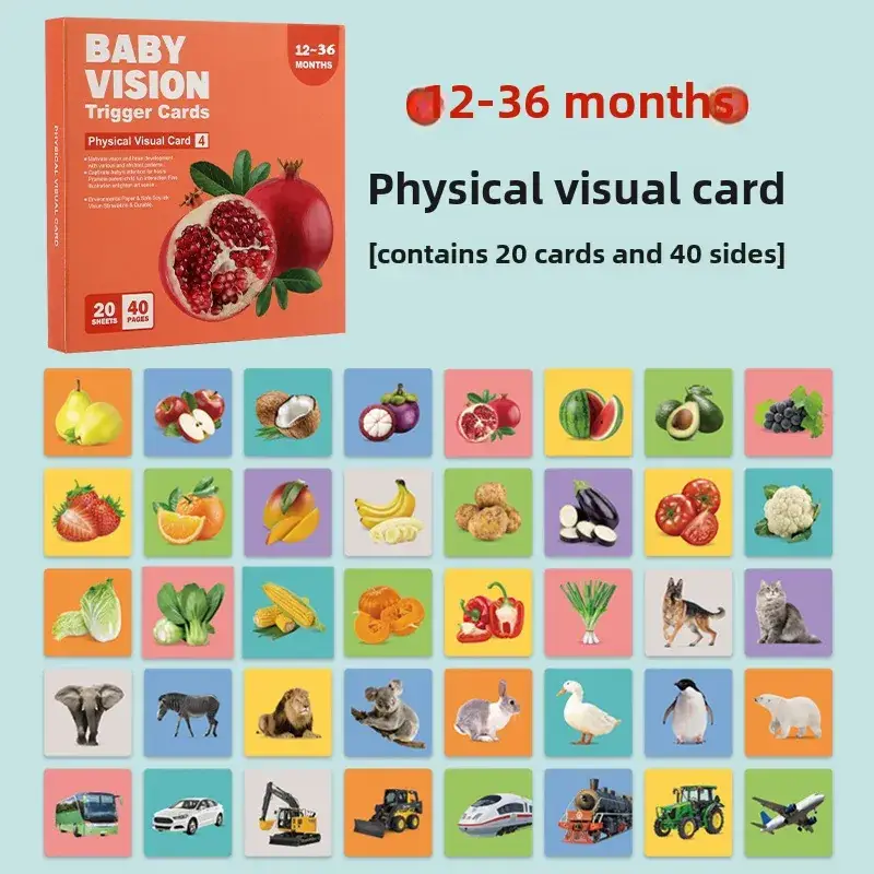 Black & White Baby Vision Card Training 0-3 Months