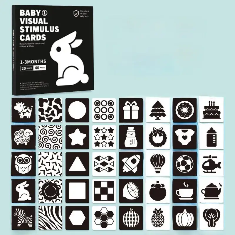 Black & White Baby Vision Card Training 0-3 Months
