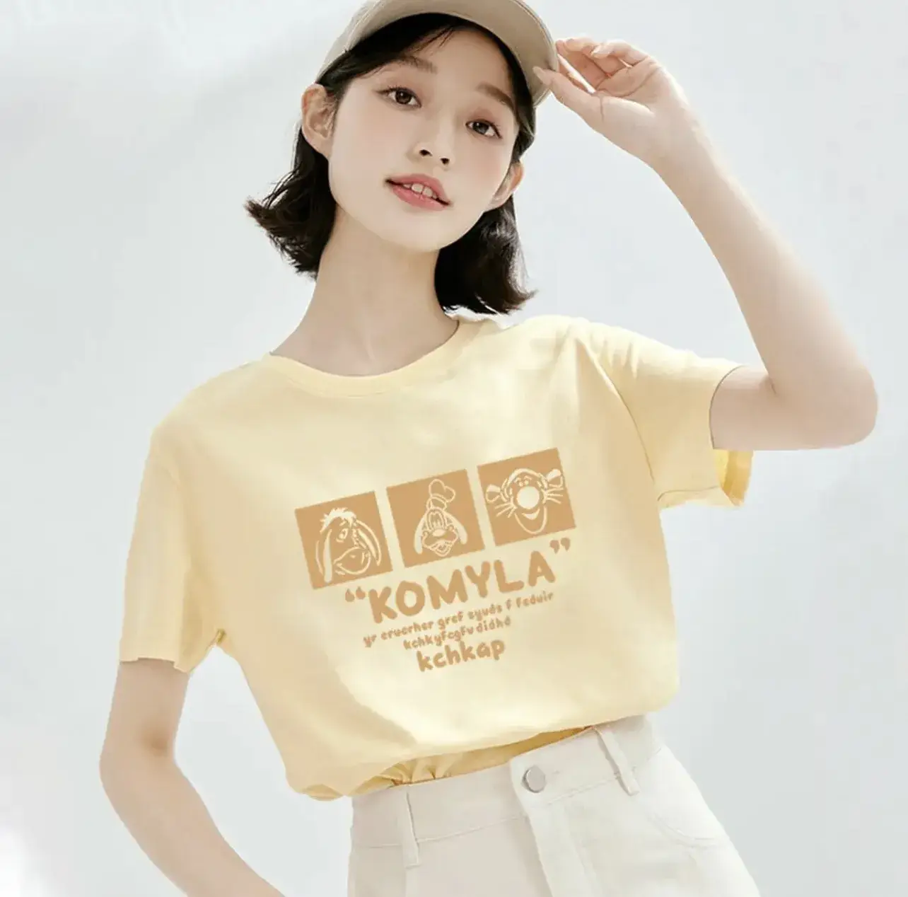 2025 Pure Cotton Loose T-Shirt Women Maroon 3 Small - Image 7
