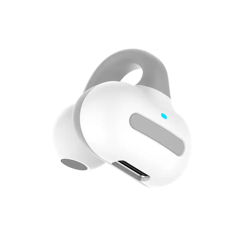 Bluetooth Headset Pink White Ear Clip Bone Conduction - Image 2