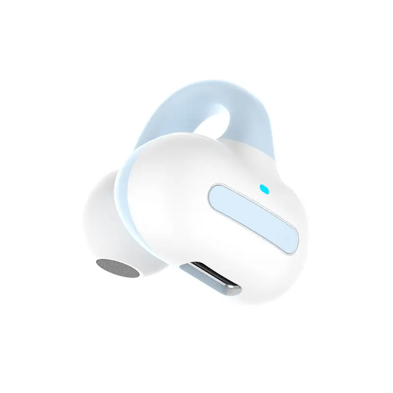 Bluetooth Headset Pink White Ear Clip Bone Conduction - Image 4