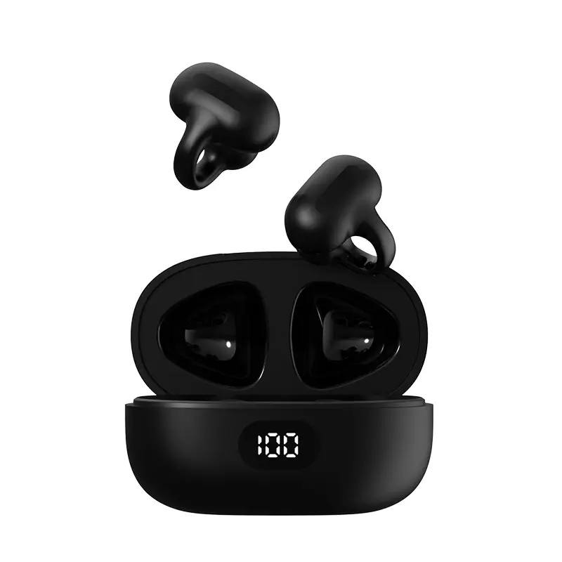 Bluetooth Headset Pink White Ear Clip Bone Conduction - Image 9