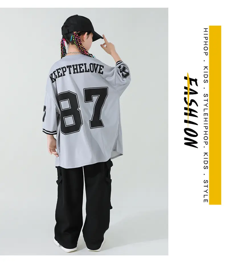Girls Korean Baseball Suit Jazz Street Dance Wear — feature 9