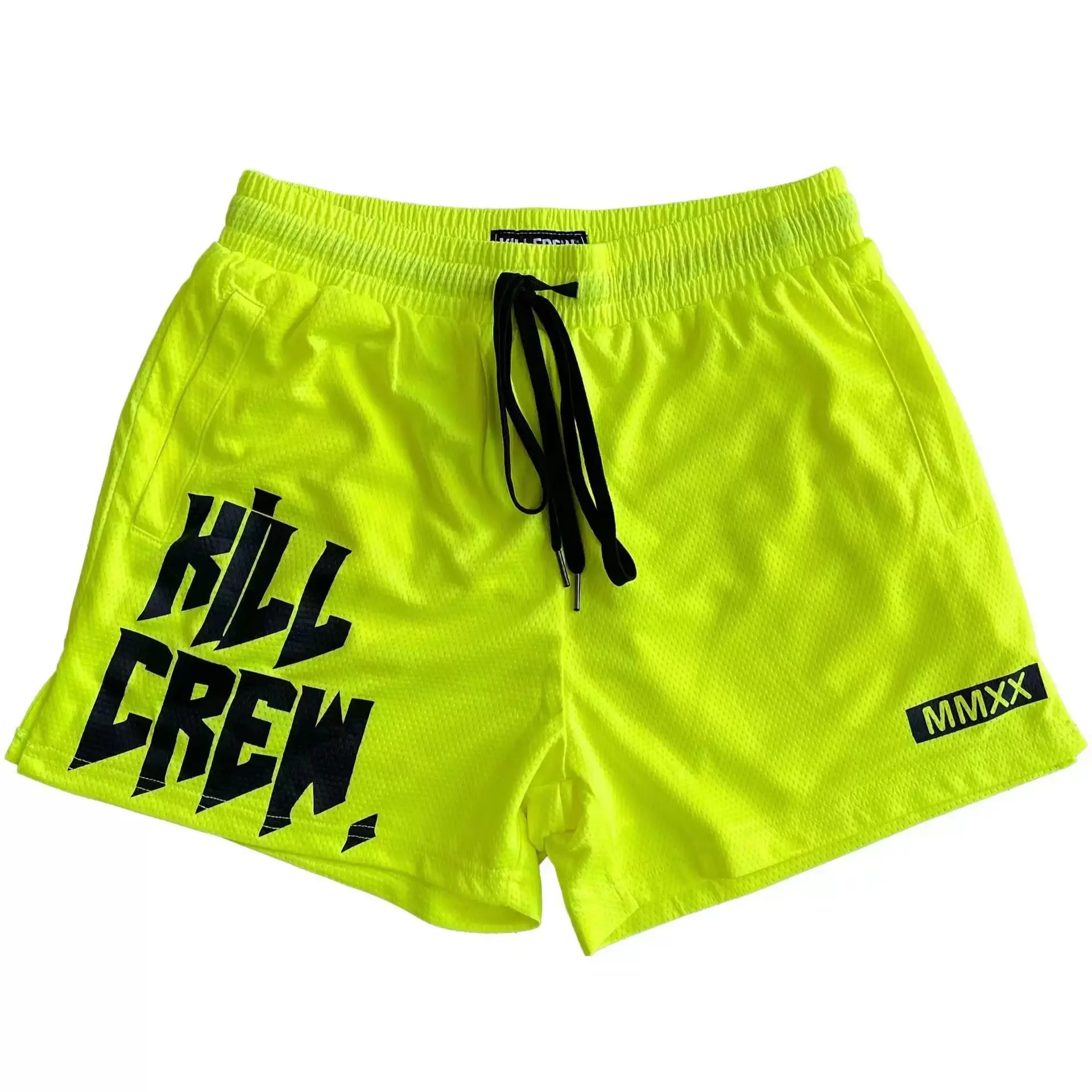 Men Black Hill Mesh Boxing Shorts with Drawstring Waist — feature 7