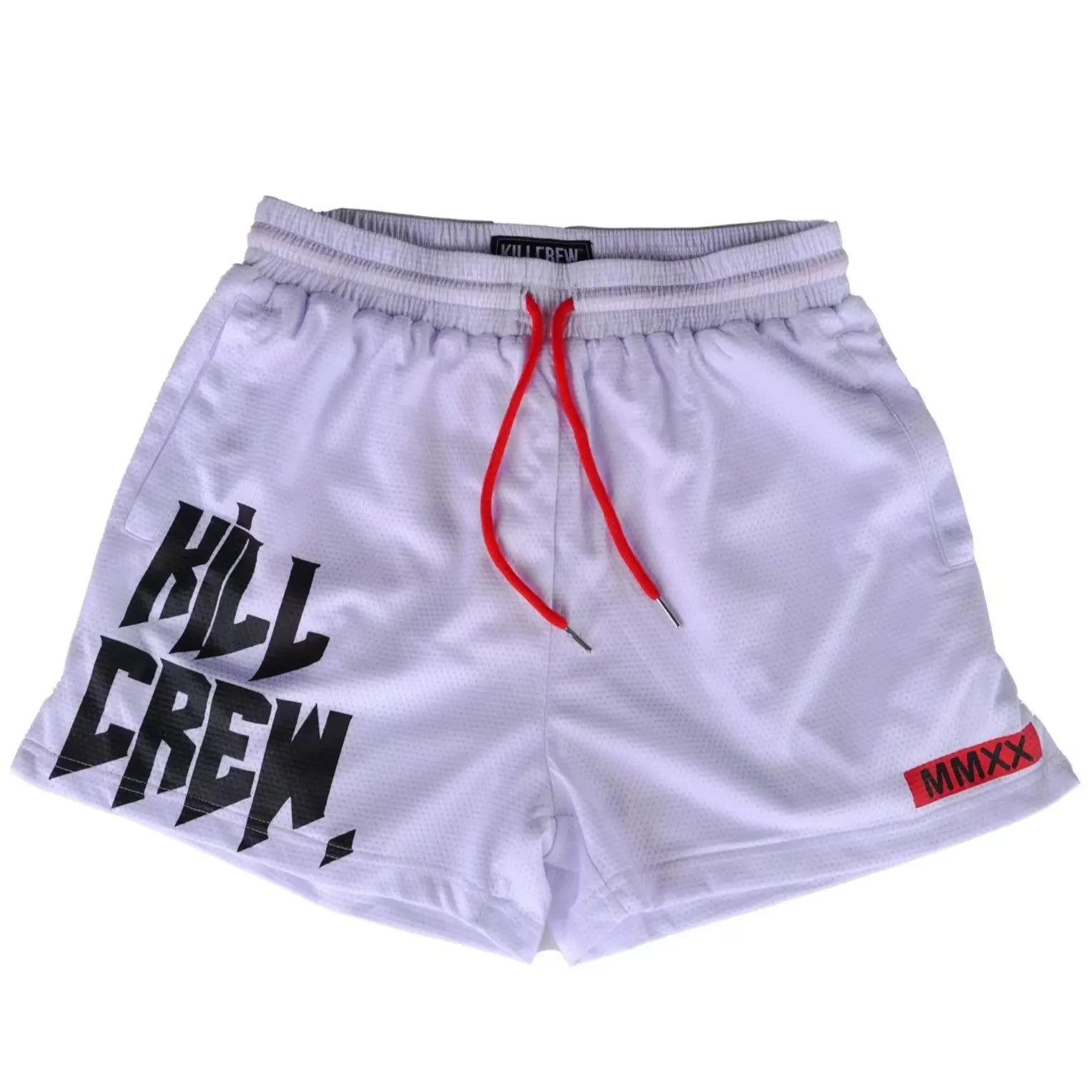 Men Black Hill Mesh Boxing Shorts with Drawstring Waist - Image 7