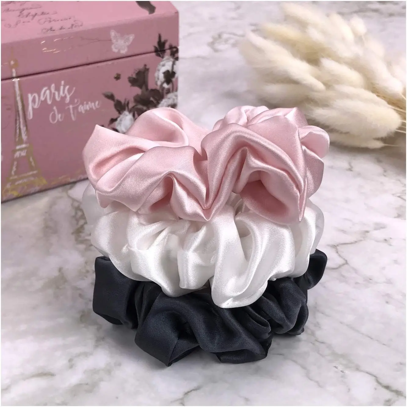 22mm Silk Glossy Hair Tie for Women