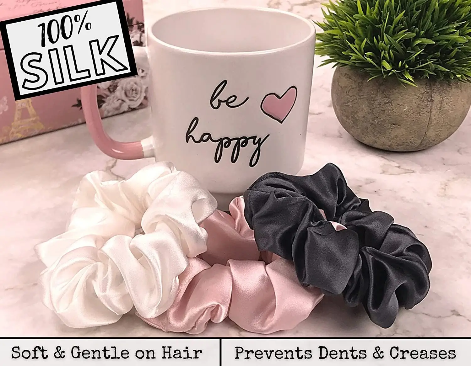 22mm Silk Glossy Hair Tie for Women — feature 16