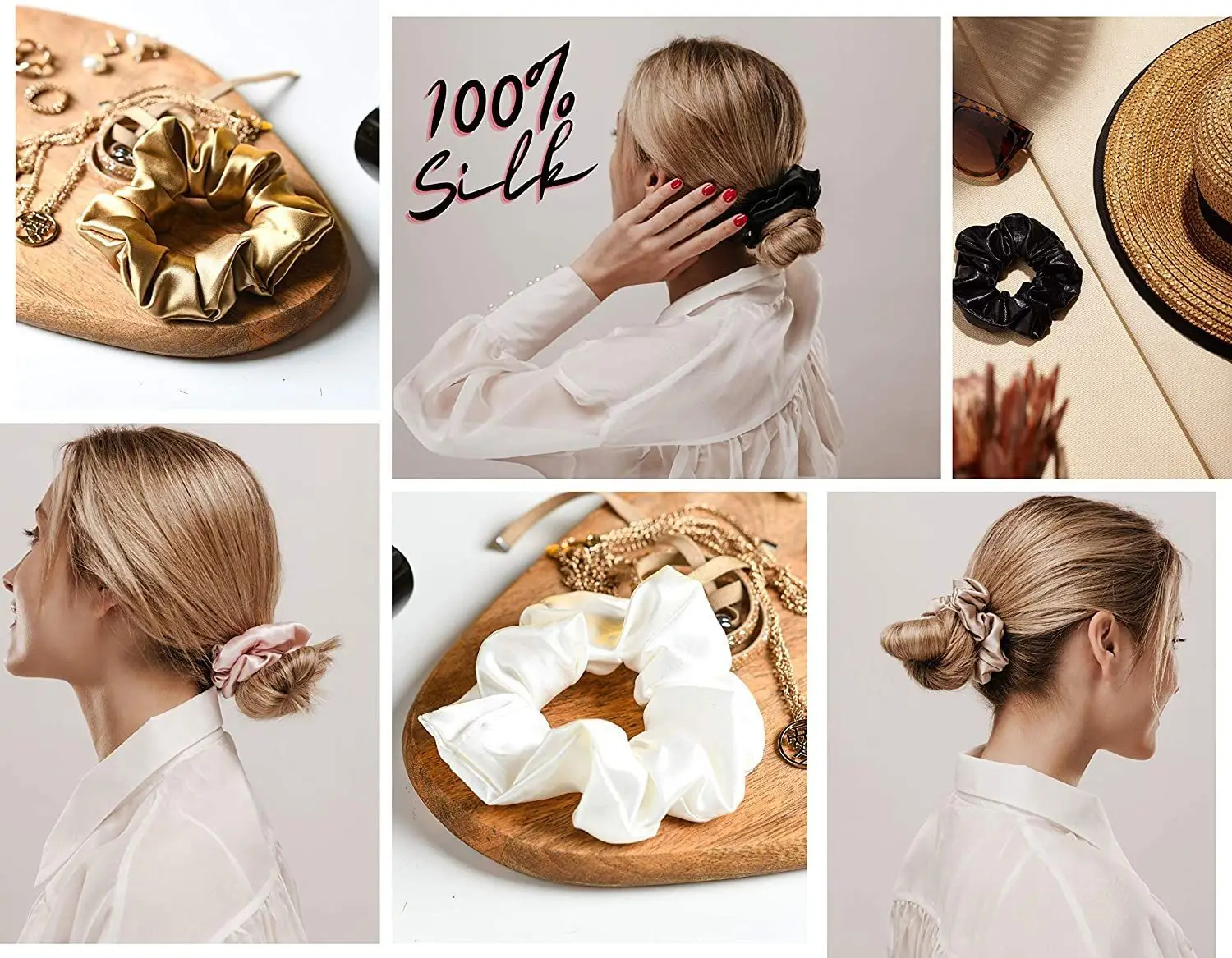 22mm Silk Glossy Hair Tie for Women — feature 17