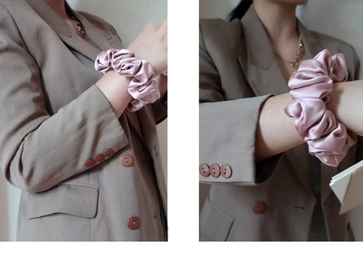 22mm Silk Glossy Hair Tie for Women — feature 8