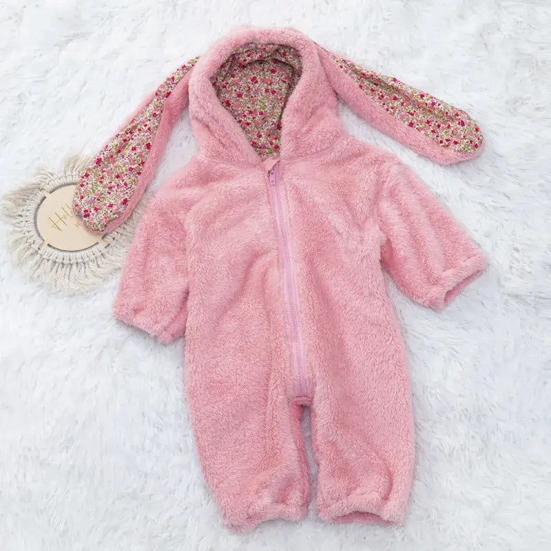 New Ins Baby Plush Hoodie for Men Women White - Image 9