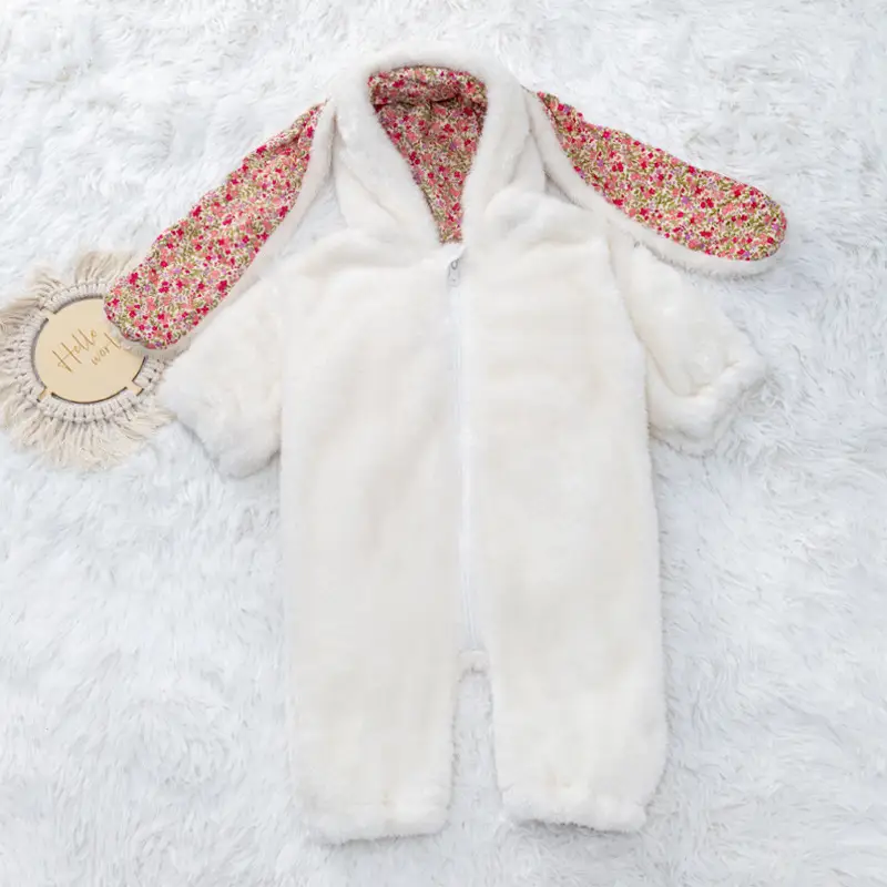 New Ins Baby Plush Hoodie for Men Women White — feature 7