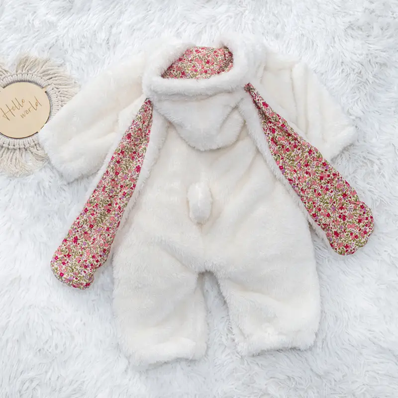 New Ins Baby Plush Hoodie for Men Women White — feature 8