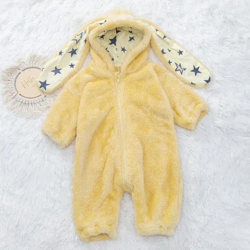 New Ins Baby Plush Hoodie for Men Women White - Image 3