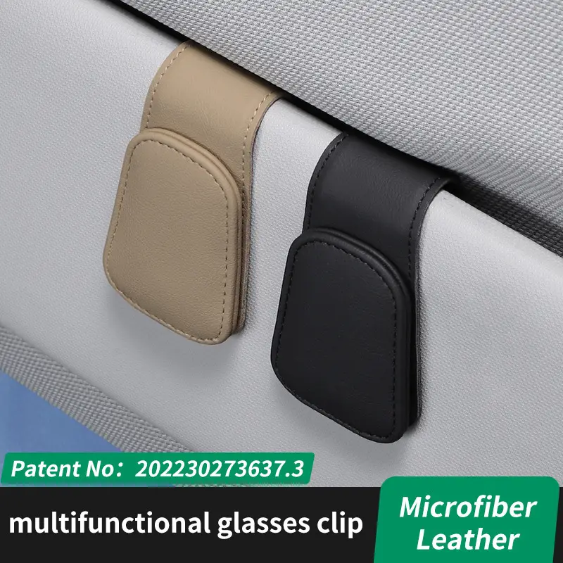 Multifunctional Glasses Clip Storage Mocha Brown