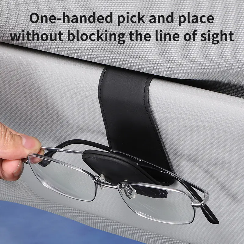 Multifunctional Glasses Clip Storage Mocha Brown