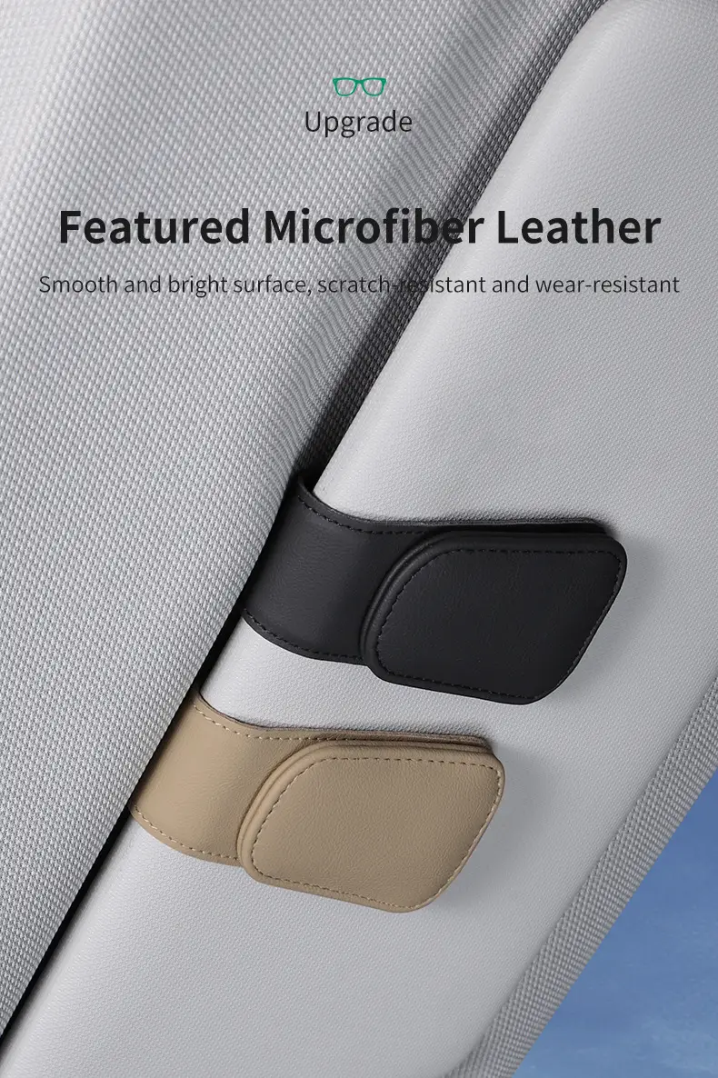 Multifunctional Glasses Clip Storage Mocha Brown — feature 11